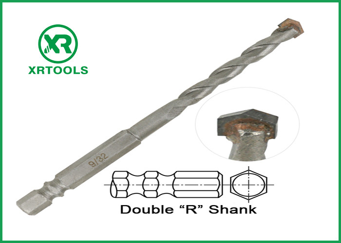 Double R Hex Shank Metric Masonry Drill Bits Multi Purpose Untuk Kayu / Logam