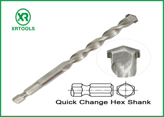 Beli Hex Shank Long Masonry Drill Bit Sand Blasted Bahan Baja Karbon Tahan Lama pembuatan online