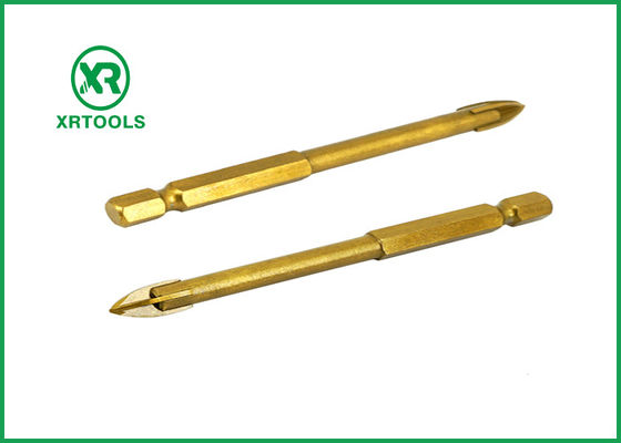 Beli Titanium Coated Glass Metric Masonry Drill Bits Proses Pengelasan Warna Emas pembuatan online